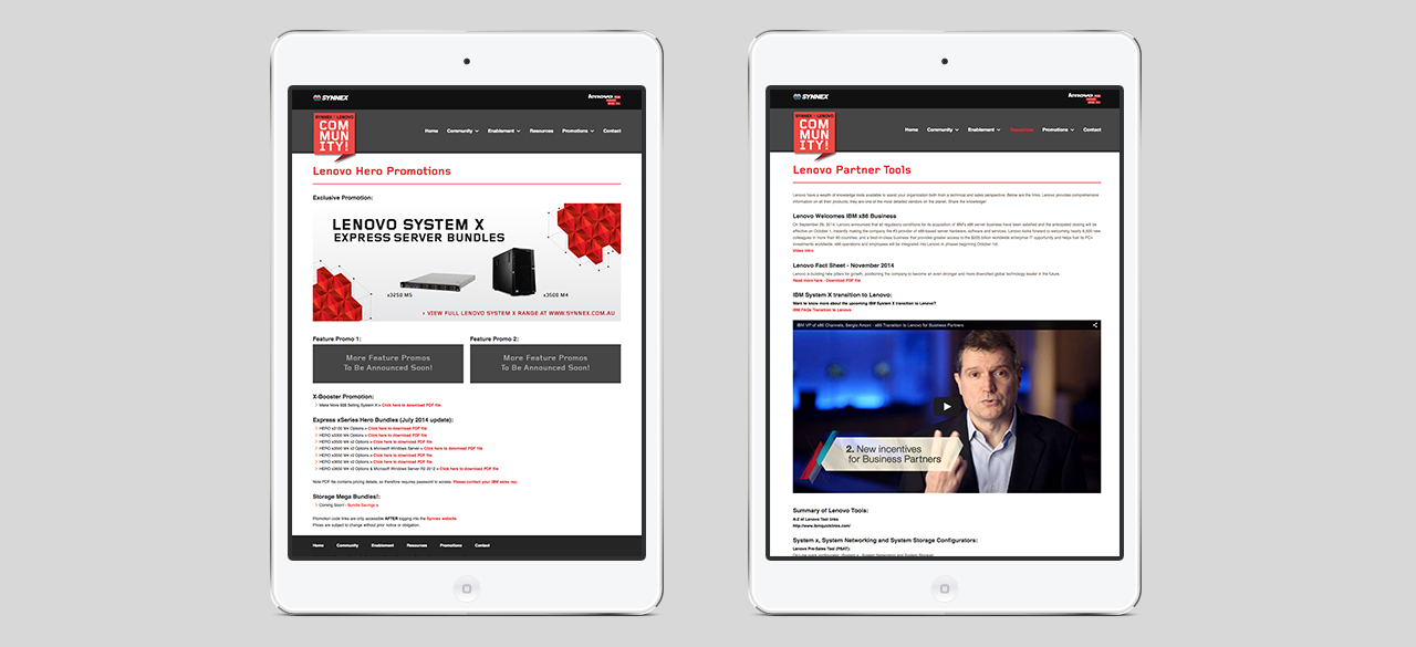 Lenovo Community responsive website